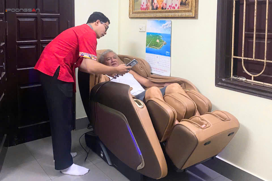 bảng điều khiển ghế massage