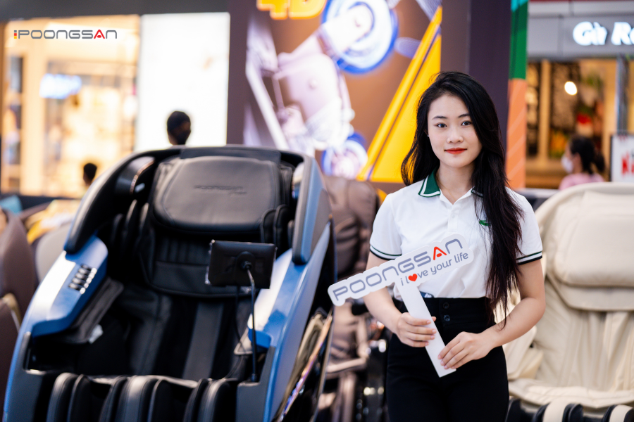bầu ngồi ghế massage được không