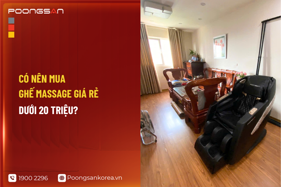 ghế massage giá rẻ dưới 20 triệu
