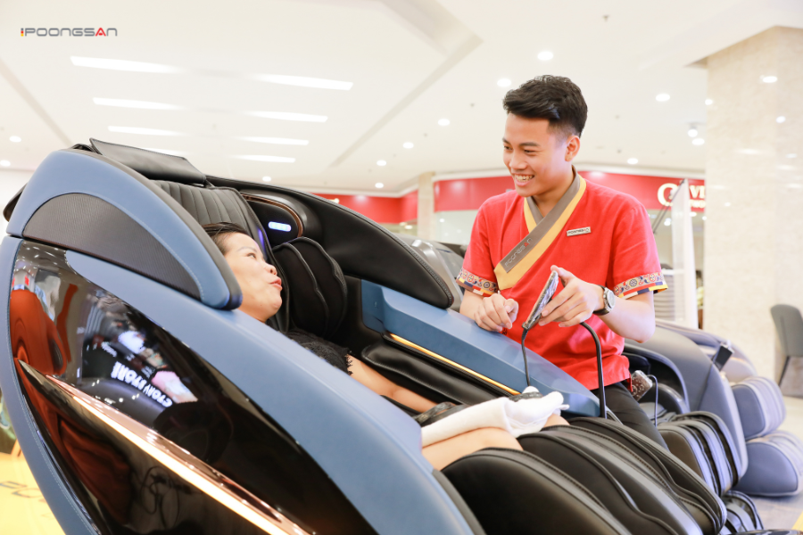 hướng dẫn sử dụng ghế massage