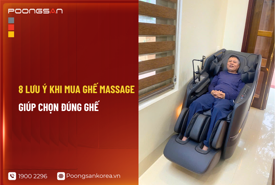 lưu &yacute; khi mua ghế massage