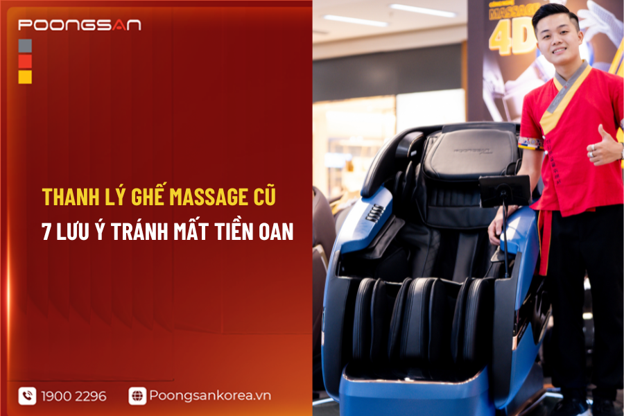 thanh l&yacute; ghế massage cũ