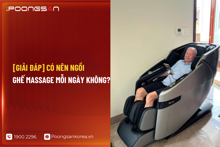 c&oacute; n&ecirc;n ngồi ghế massage mỗi ng&agrave;y