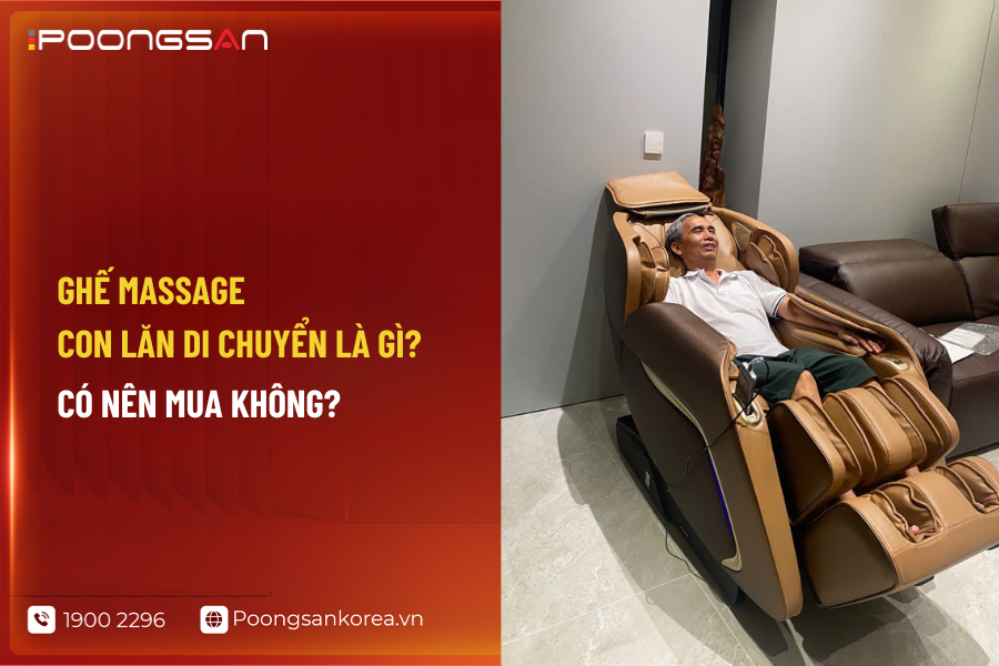ghế massage con lăn di chuyển