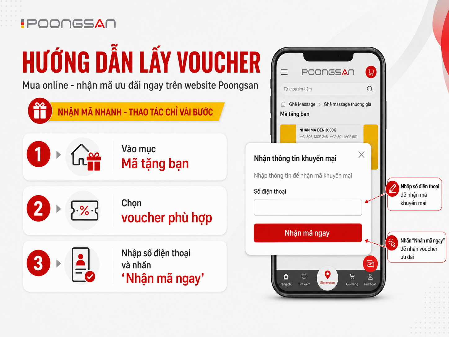 Hướng dẫn nhận voucher
