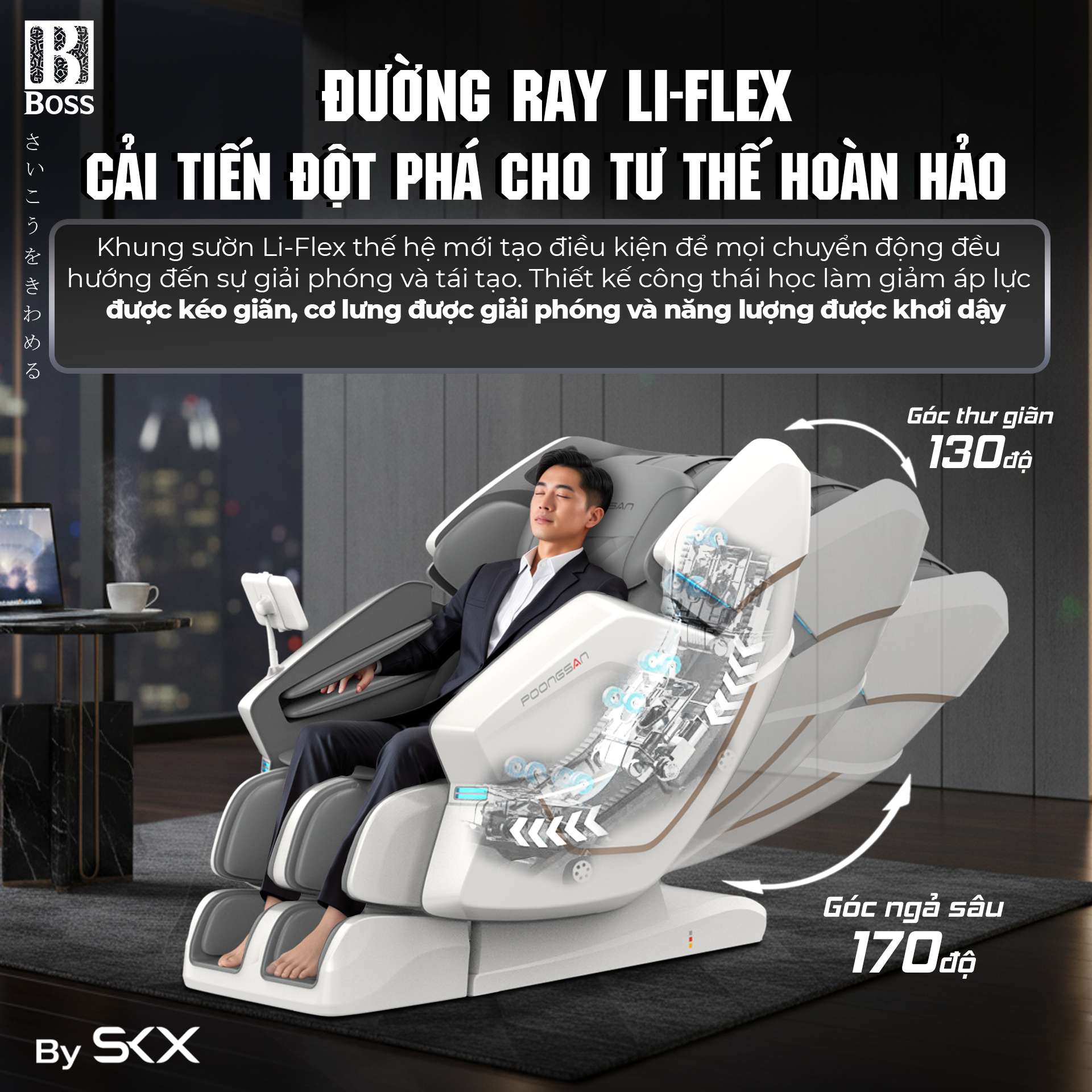 Khung ghế Li-Flex tr&ecirc;n MCP-426 