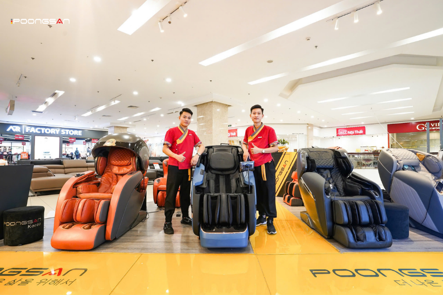 review ghế massage Poongsan c&oacute; tốt kh&ocirc;ng