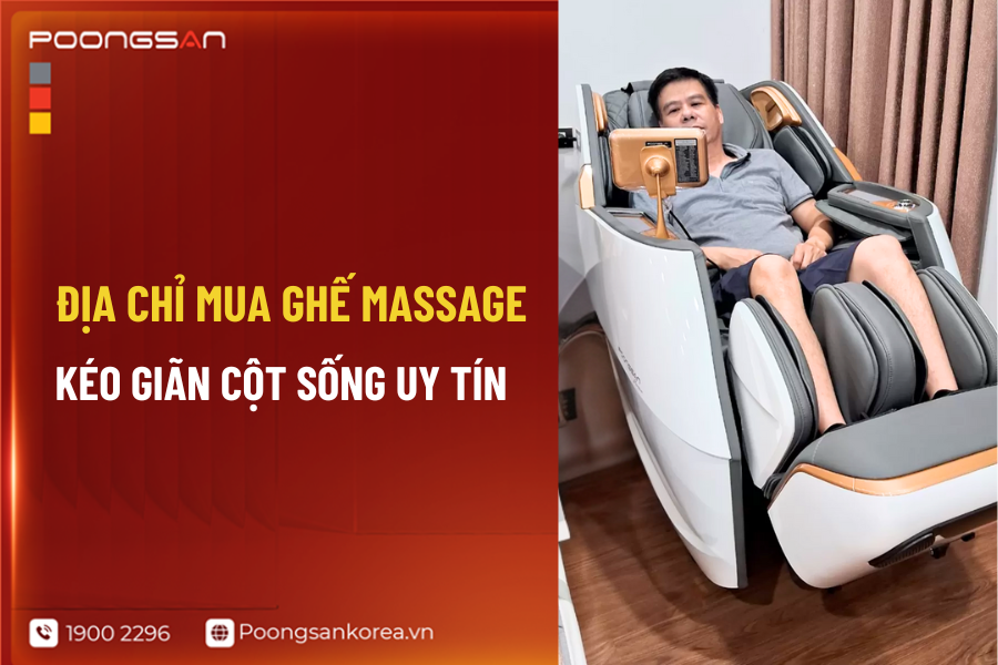 Địa chỉ mua ghế massage kéo giãn cột sống
