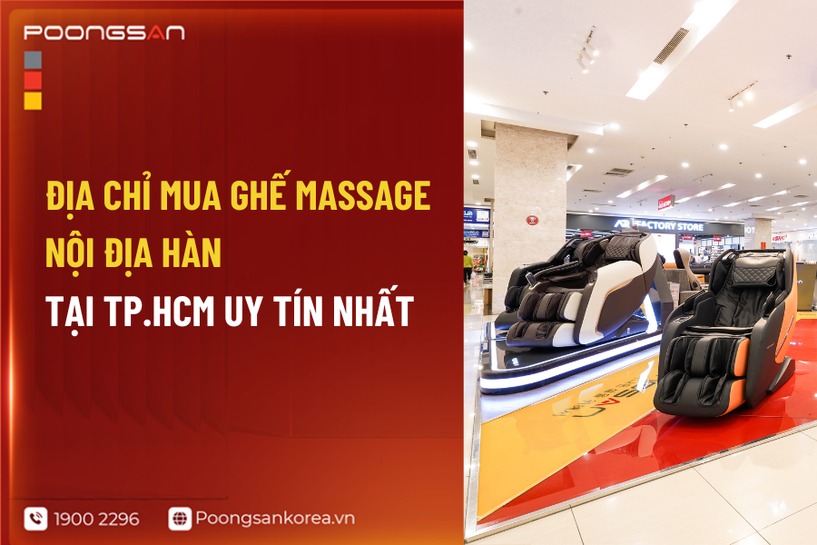 ghế massage nội địa H&agrave;n tại TP.HCM