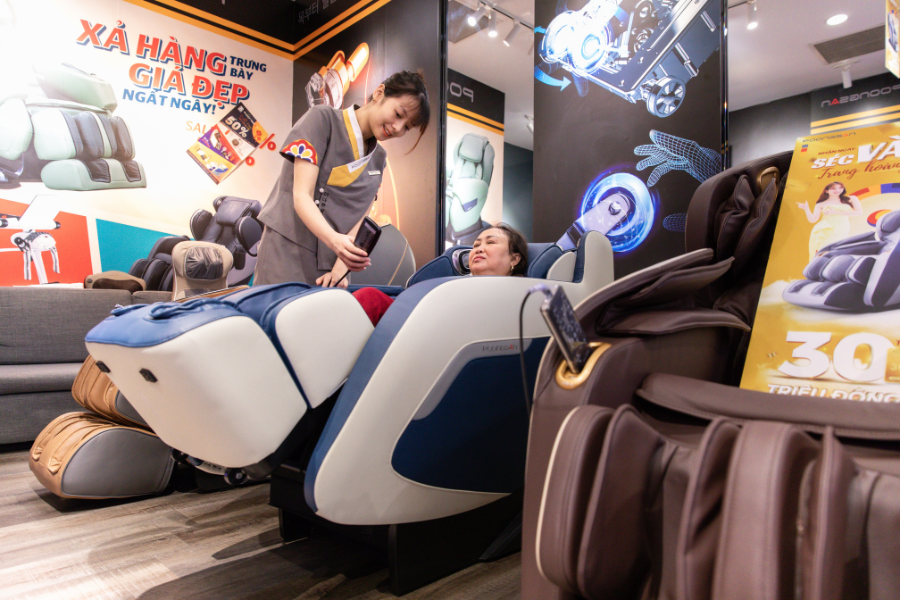 địa chỉ mua ghế massage trị liệu chính hãng uy tín tại TP.HCM