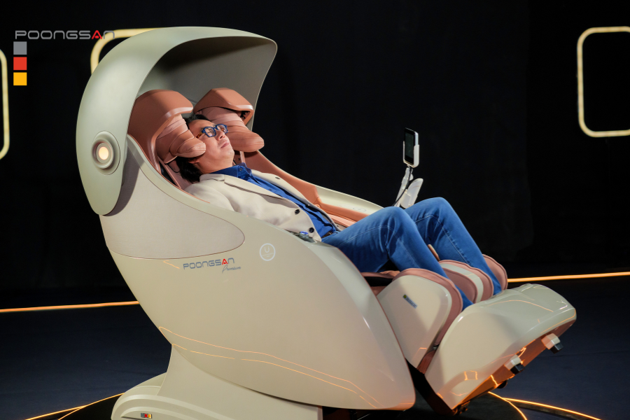 chức năng đo nhịp tim tr&ecirc;n ghế massage