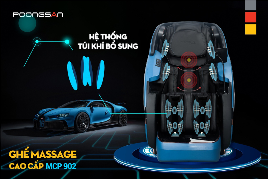 Công nghệ trên ghế massage tái tạo kỹ thuật massage thái dương