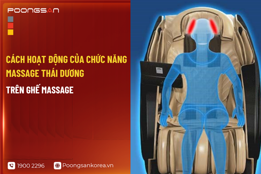 Cách hoạt động của chức năng massage thái dương trên ghế massage