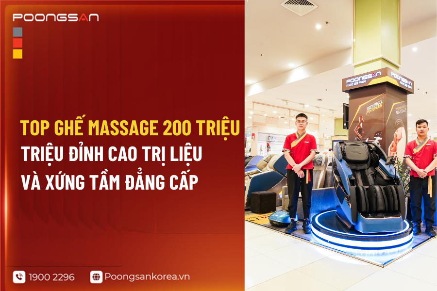 Ghế massage 200 triệu