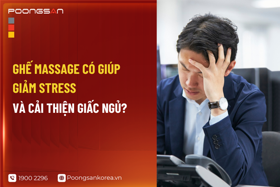 ghế massage giảm stress