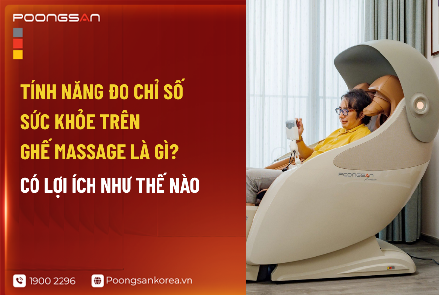 ghế massage đo chỉ số sức khỏe