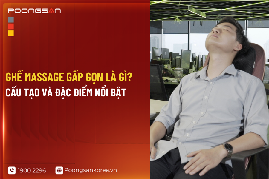 Ghế massage gấp gọn