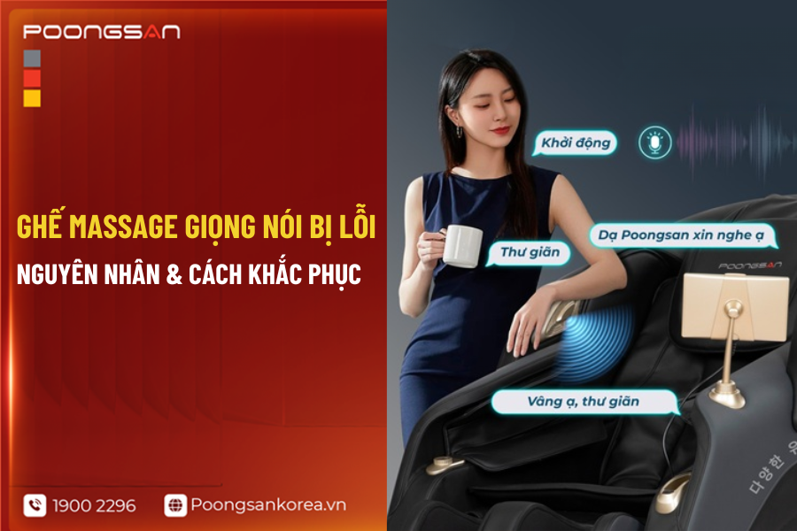 Ghế massage giọng n&oacute;i bị lỗi