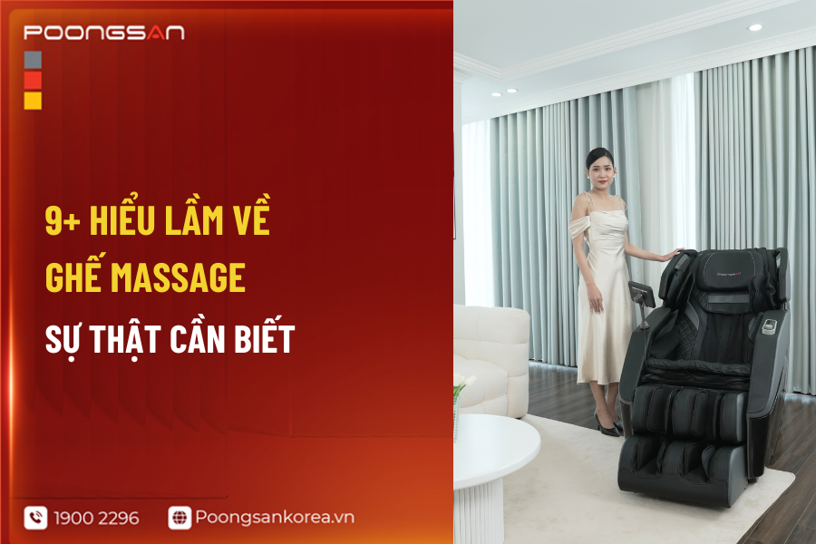 hiểu lầm về ghế massage