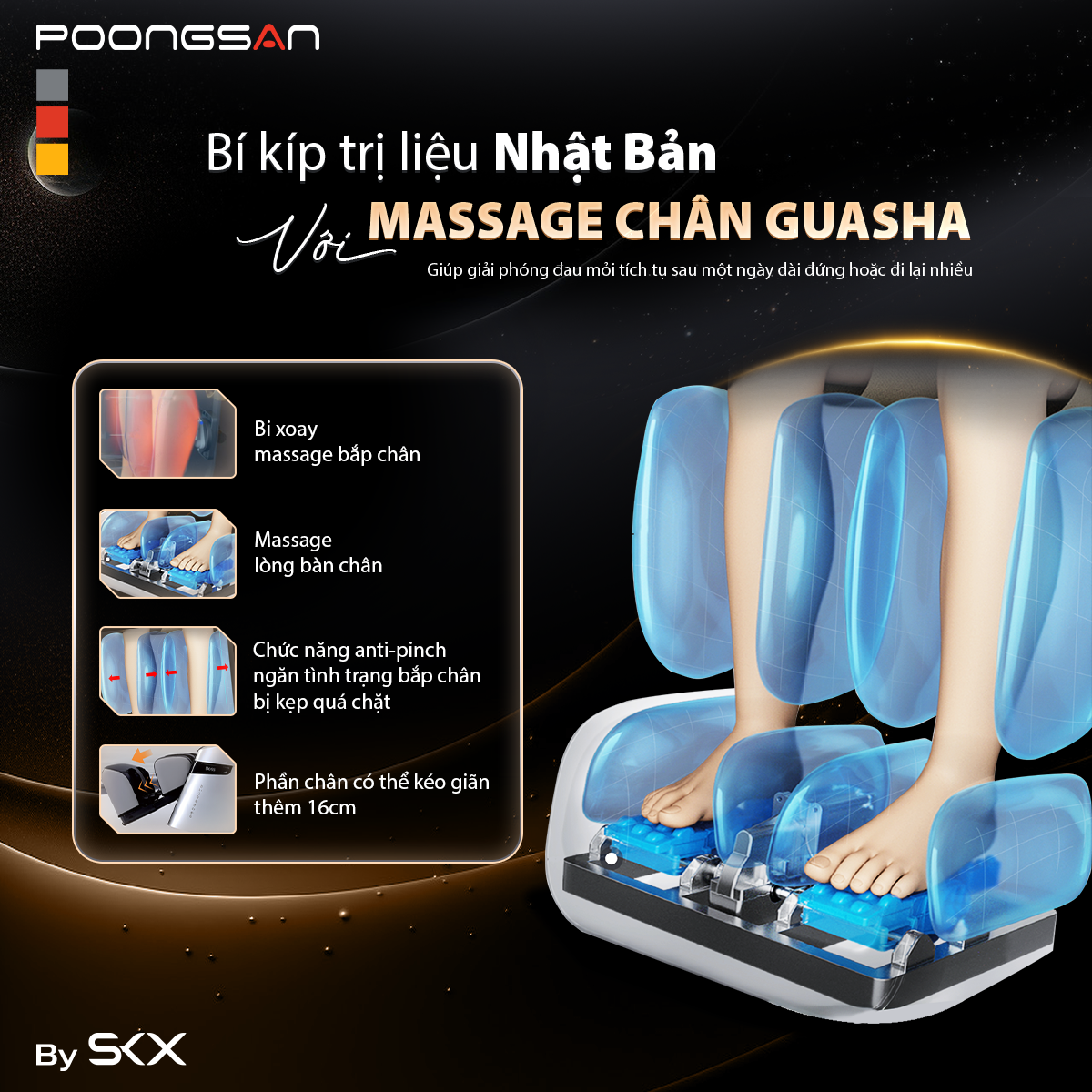 massage Guasha trên ghế massage