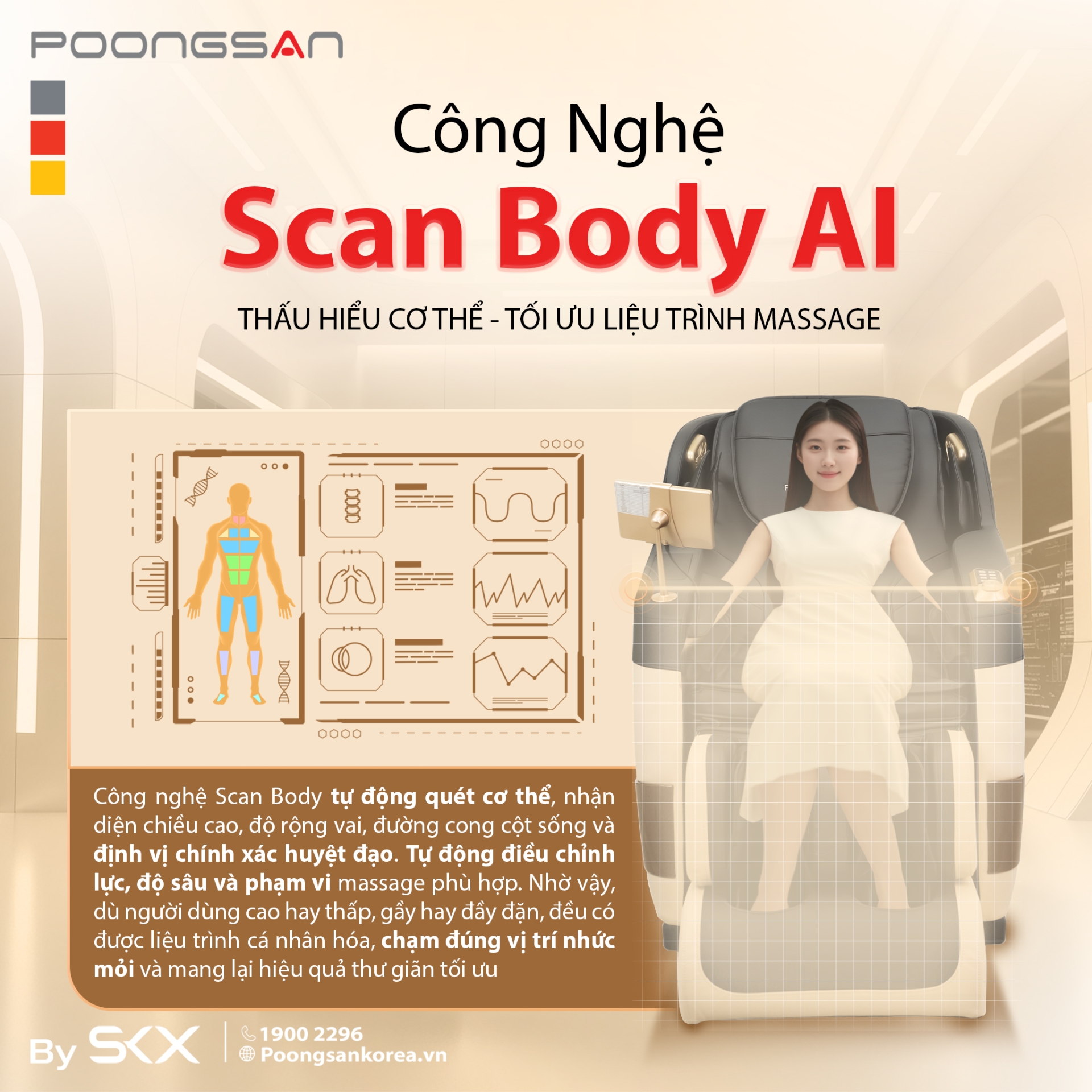Ghế massage Poongsan MCP-138