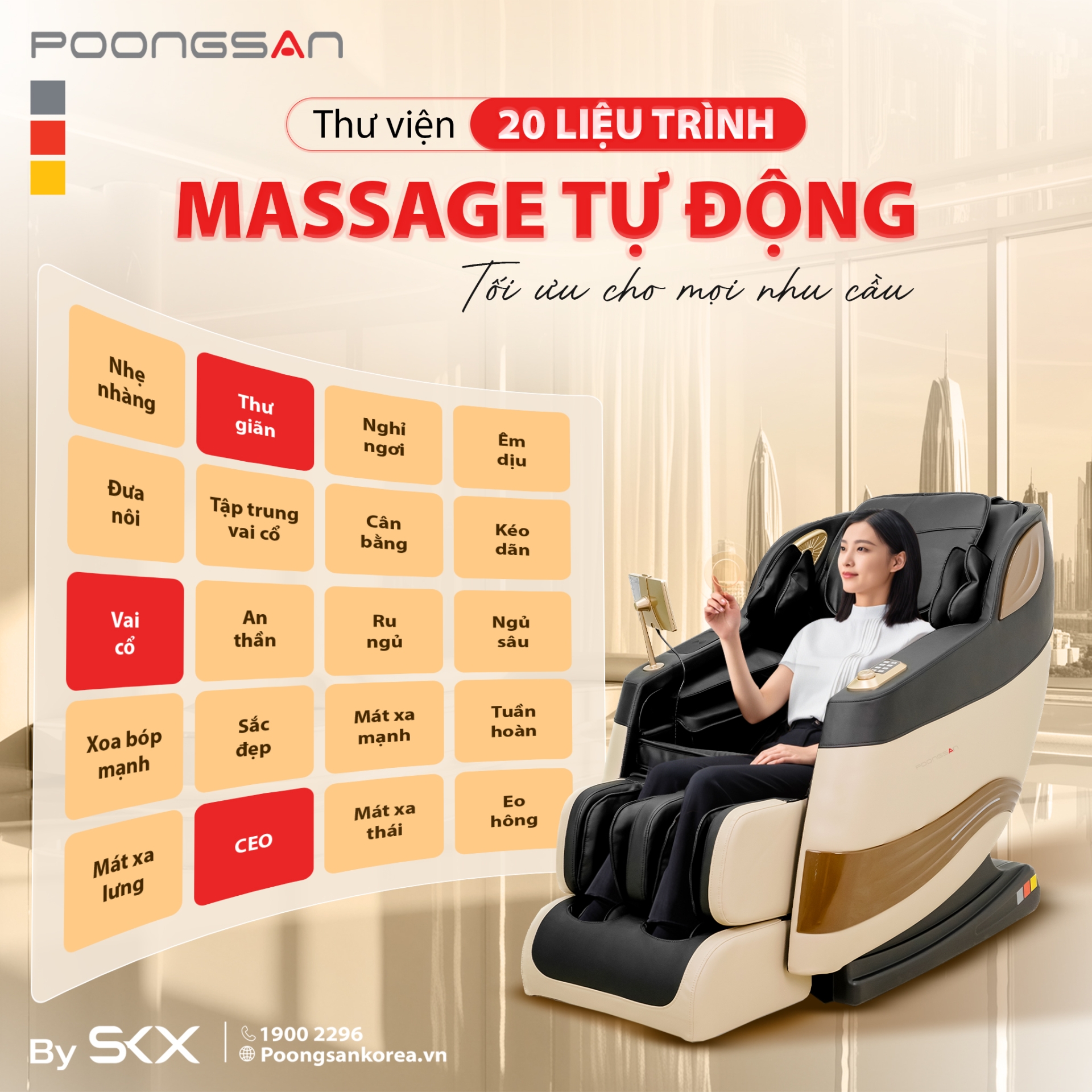 Ghế massage Poongsan MCP-138