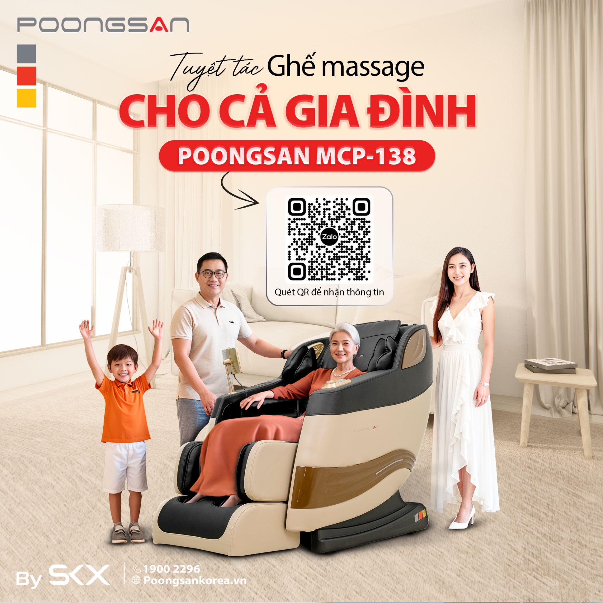 Ghế massage Poongsan MCP-138