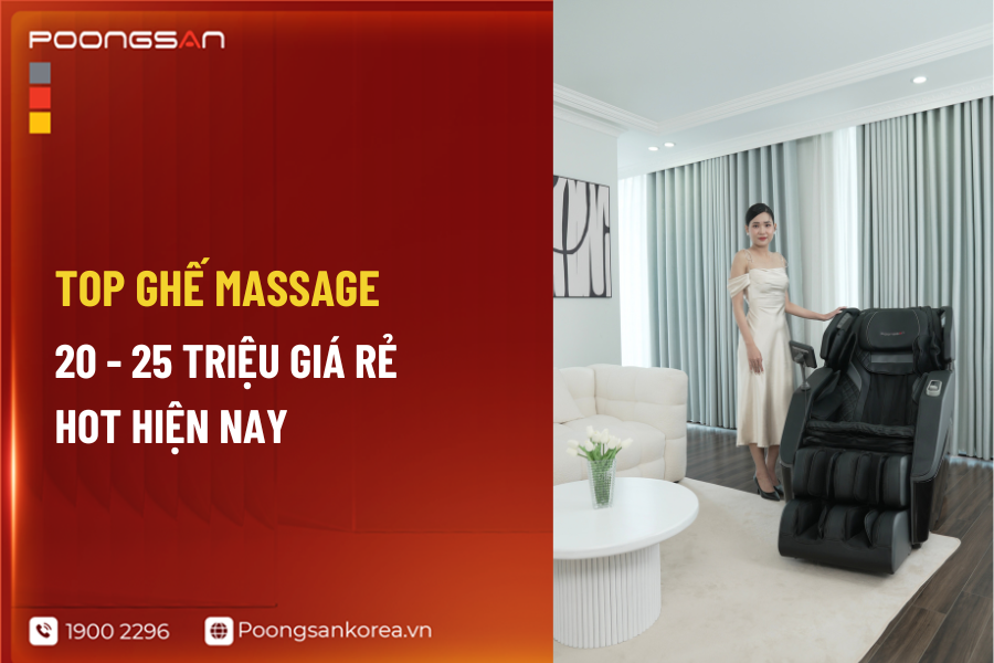 ghế massage 20 - 25 triệu