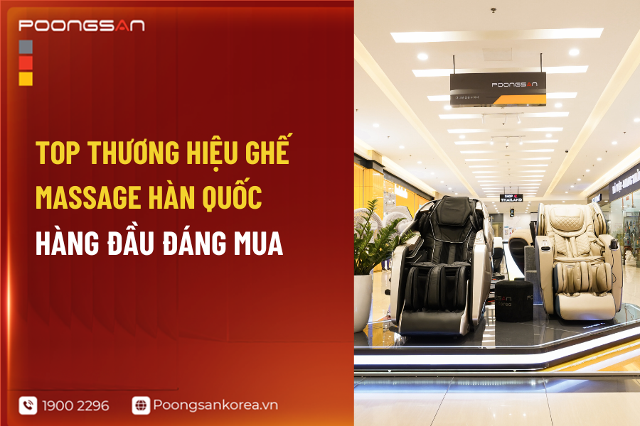 thương hiệu ghế massage H&agrave;n Quốc