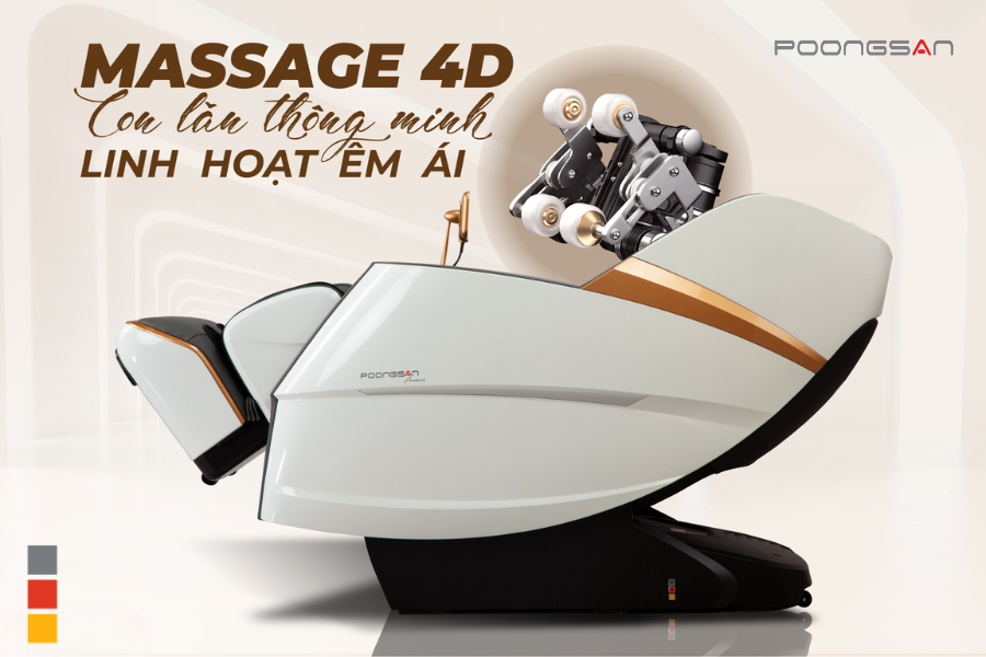 Phân biệt ghế massage con lăn 2D, 3D, 4D, 5D và 6D
