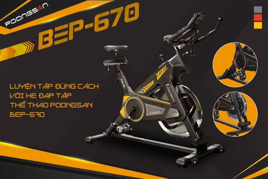 Lợi ích khi sử dụng xe đạp tập Poongsan tại nhà