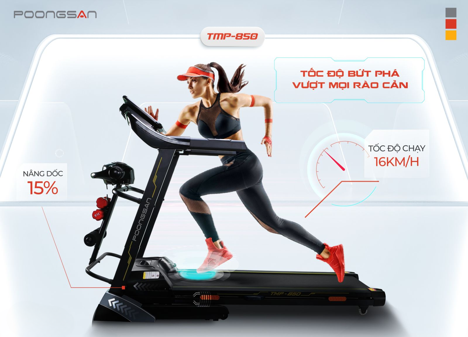 Máy chạy bộ Poongsan TMP-850