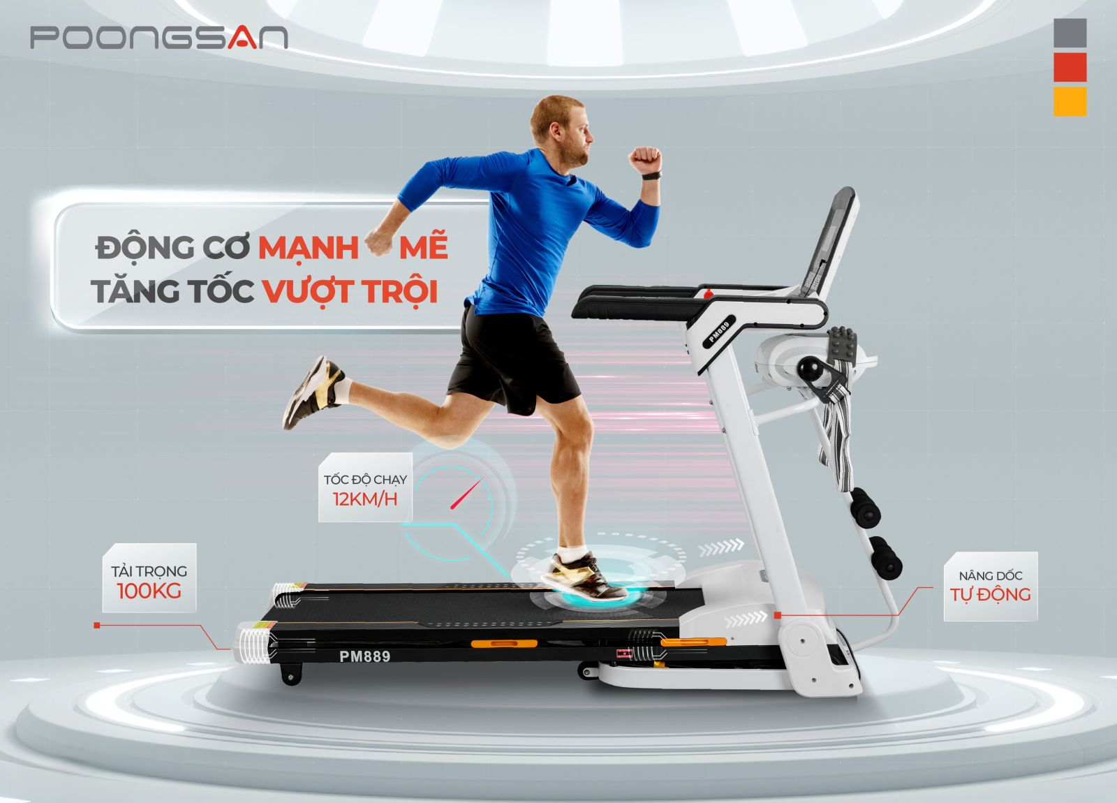 Máy chạy bộ Poongsan TMP-889
