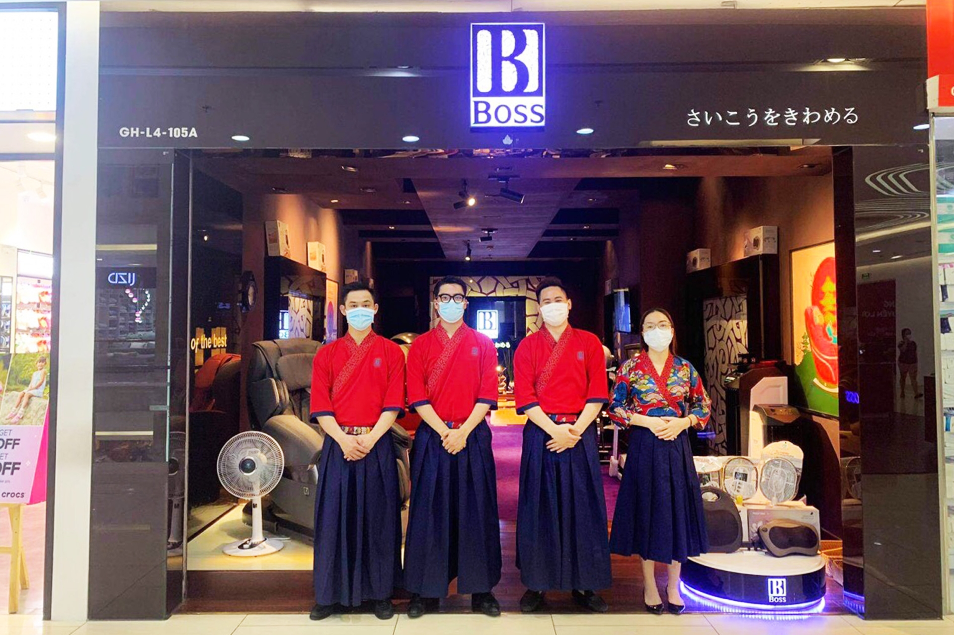 Boss - thương hiệu cung cấp ghế massage Bắc Giang chính hãng