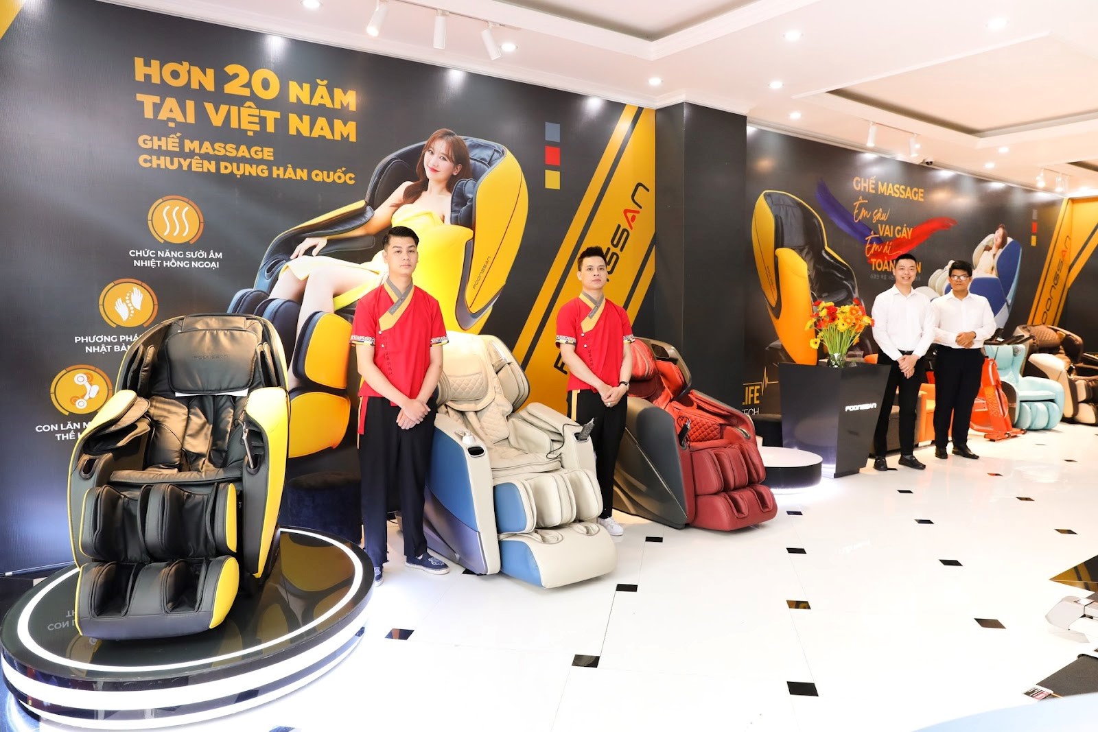 Địa chỉ cung cấp ghế massage hàng đầu- Poongsan