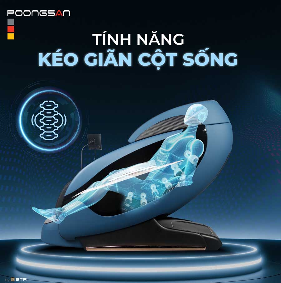 Ghế massage kéo giãn cột sống