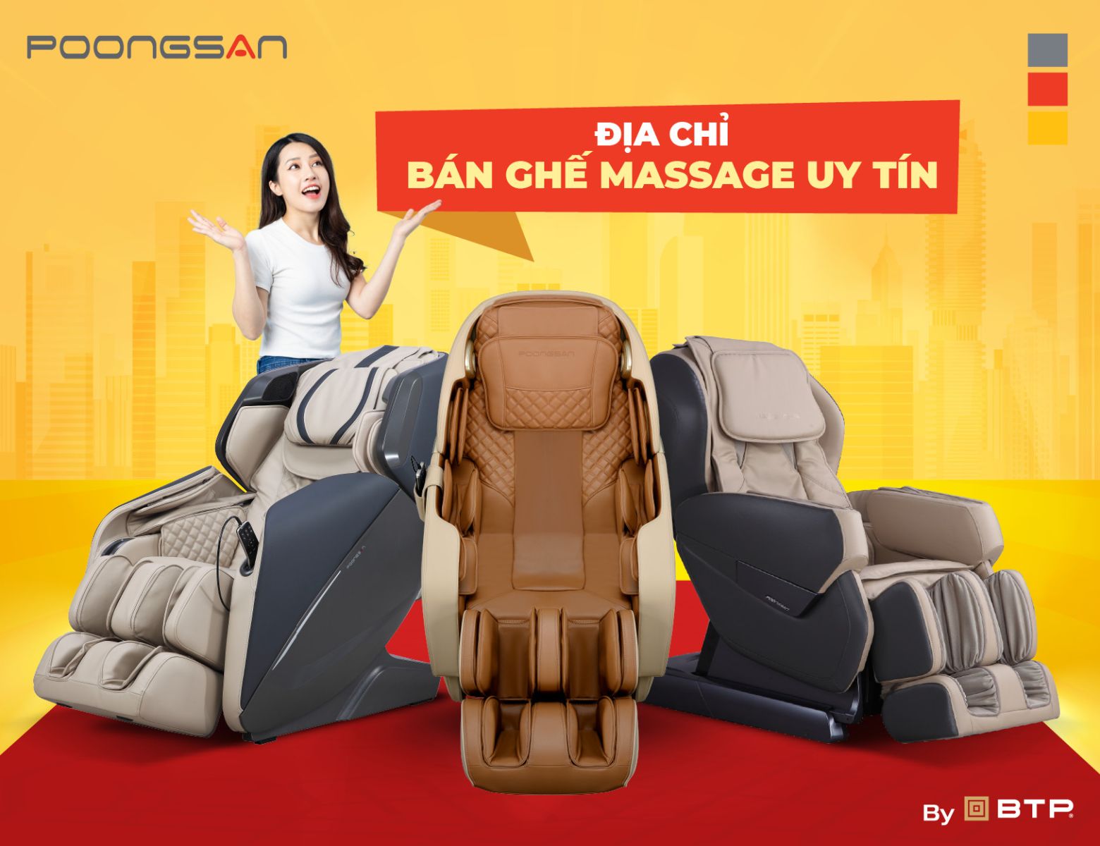 Poongsan - địa chỉ mua ghế massage chính hãng