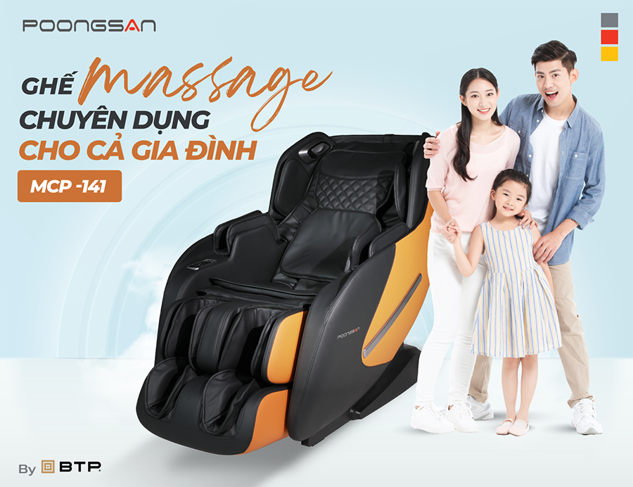 MCP 141 - Ghế massage hiện đại với mức gi&aacute; tầm trung