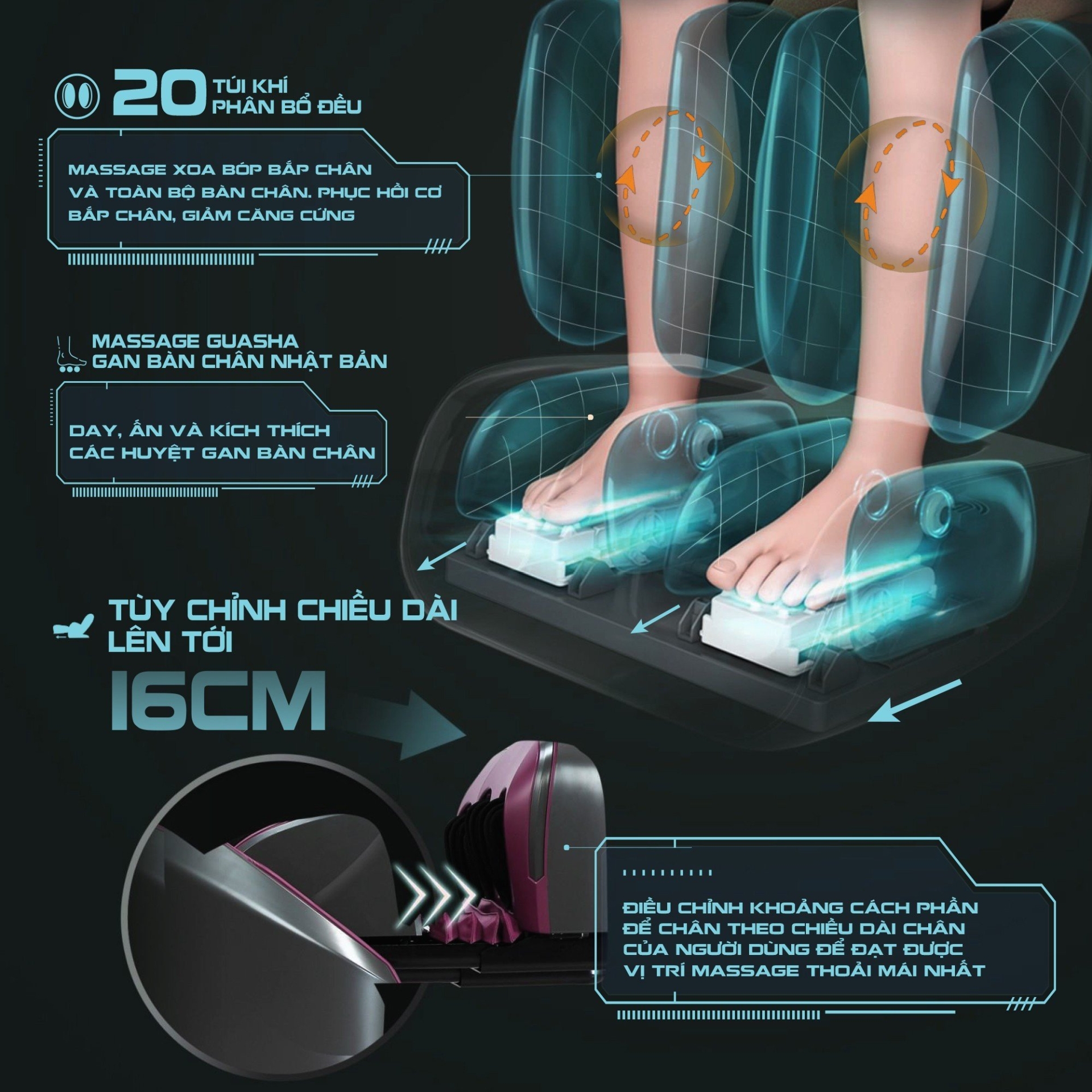 Massage ch&acirc;n chuy&ecirc;n s&acirc;u gi&uacute;p bạn chăm s&oacute;c bạn to&agrave;n diện