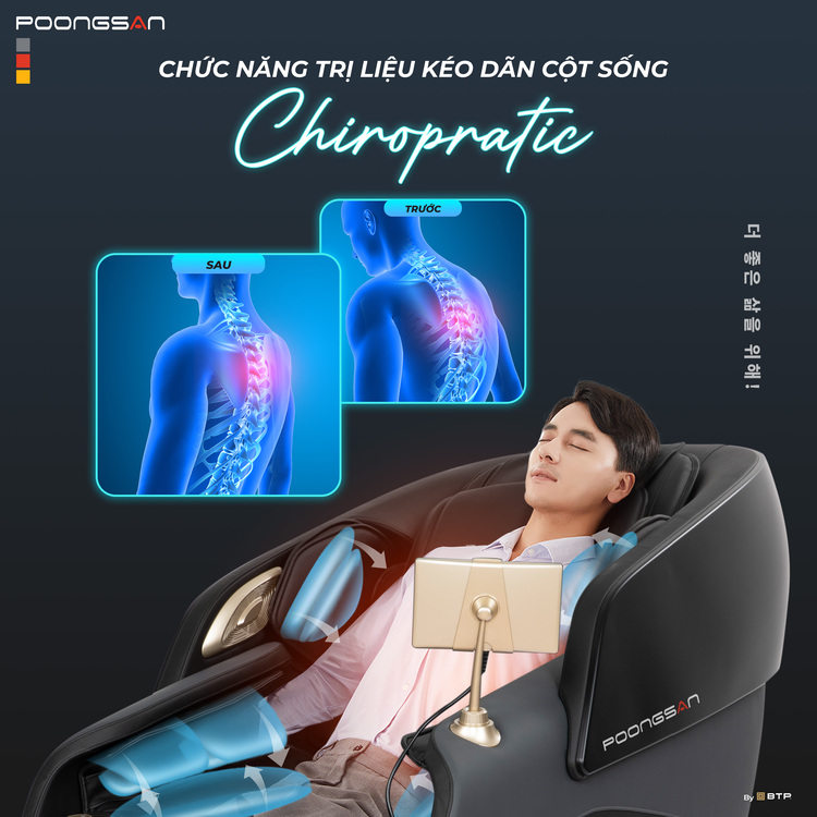 MCP 152 tích hợp liệu pháp Chiropratic cải thiện cột sống