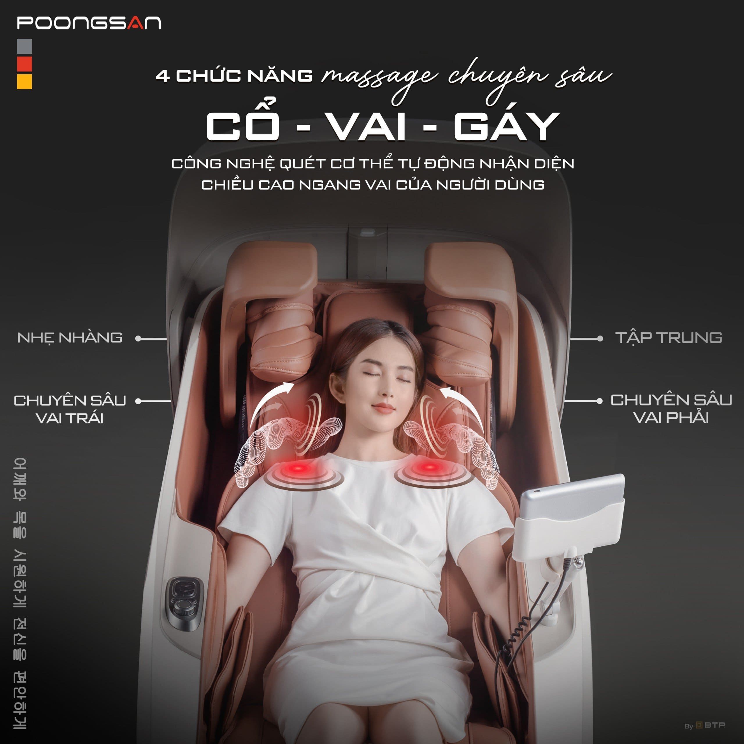 MCP-906 trị liệu chuyên sâu cổ - vai - gáy với công nghệ 4D tiên phong