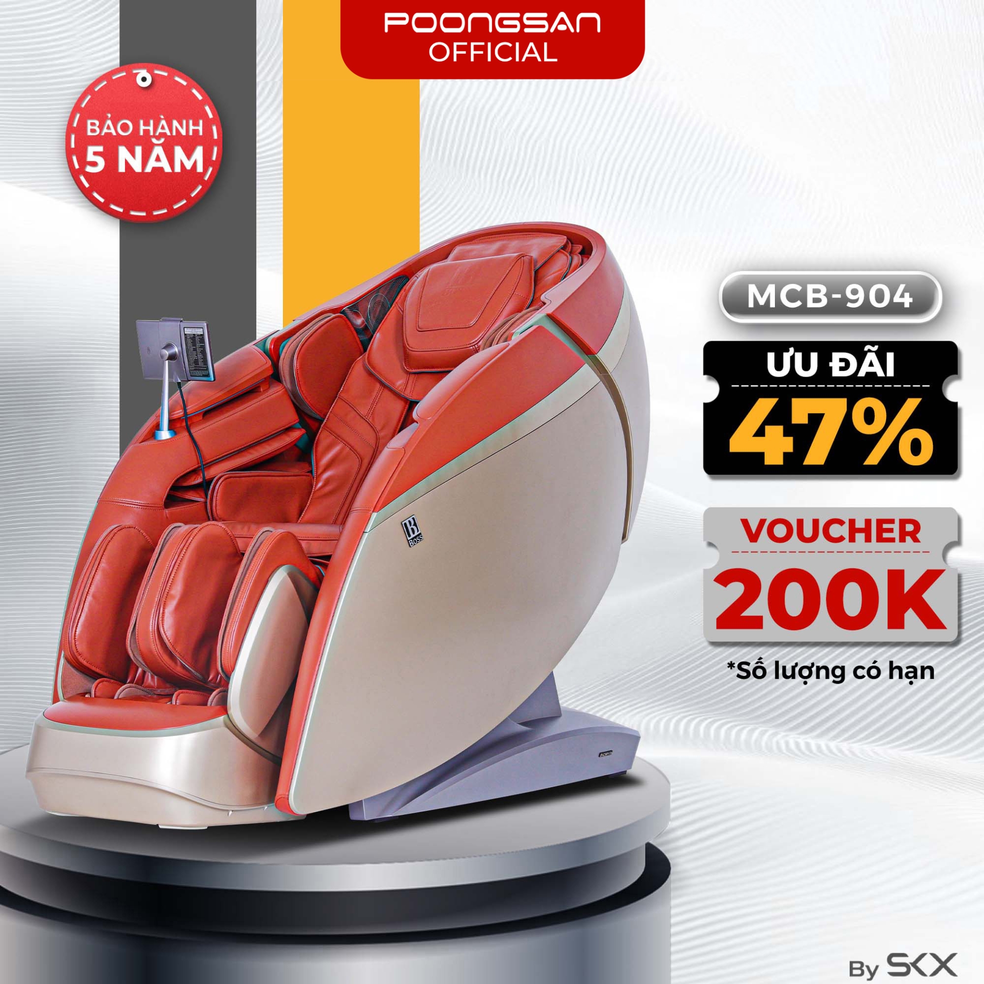 Ghế Massage Toàn Thân Boss MCB 904