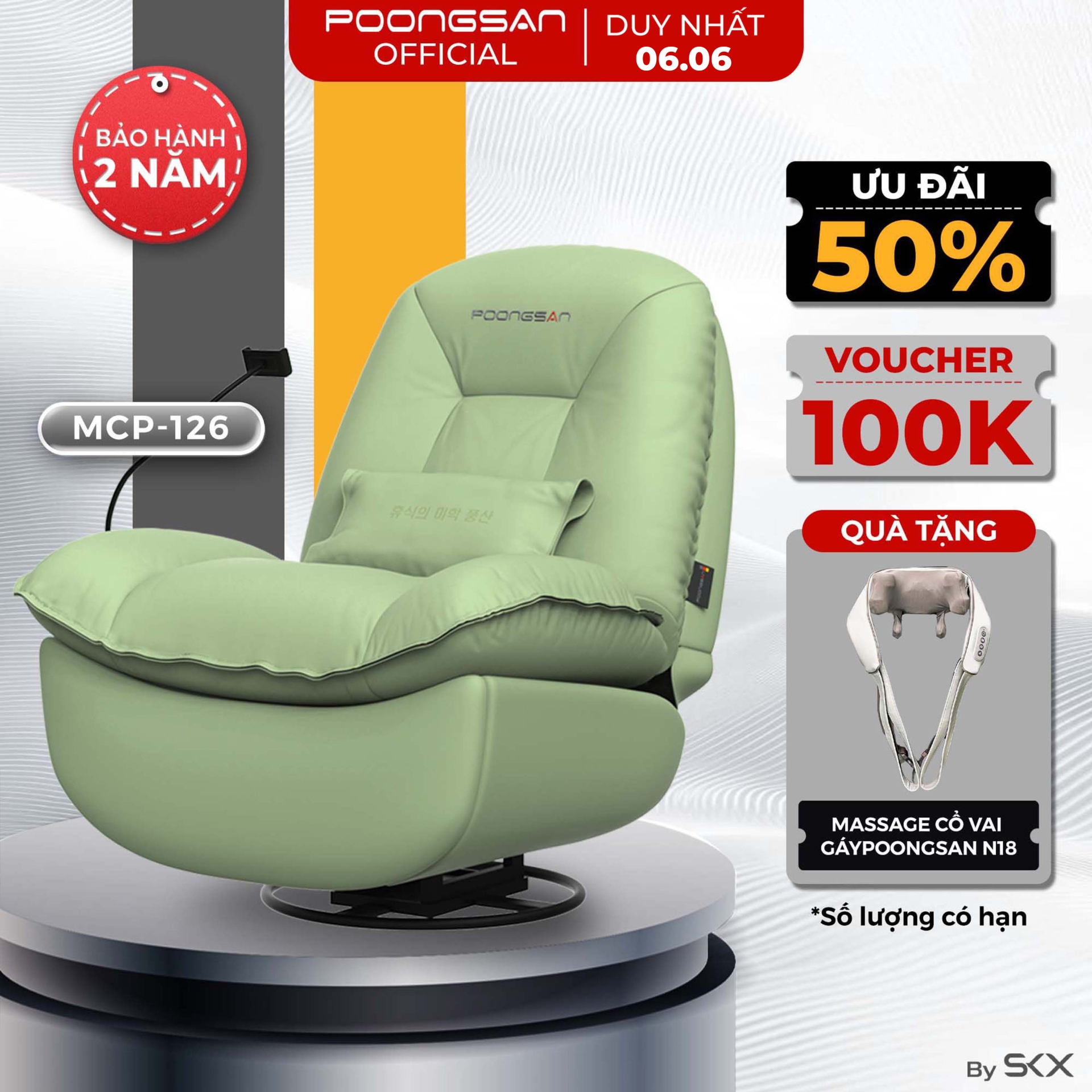 Ghế massage Poongsan MCP-126