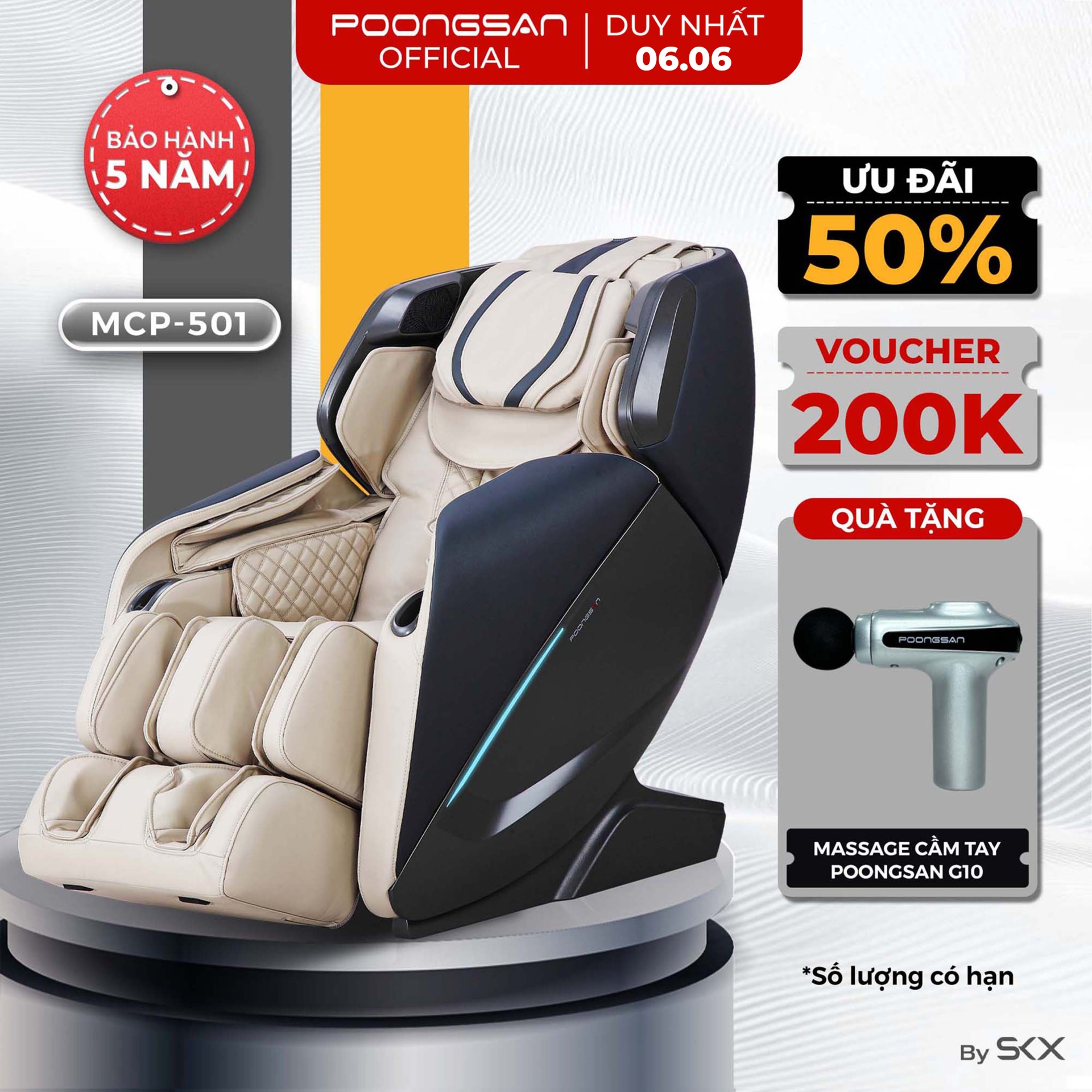 Ghế massage Poongsan MCP-501