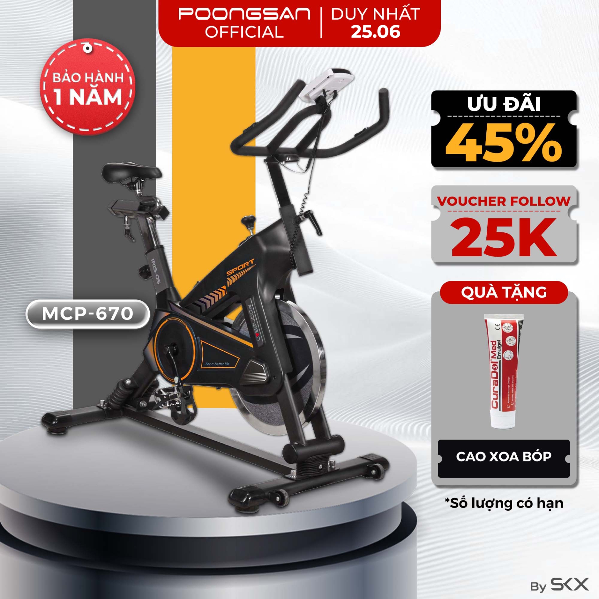 Xe đạp tập thể thao Poongsan BEP-670