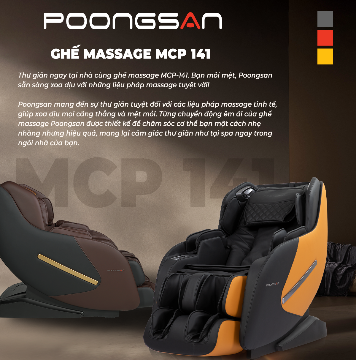 Ghế massage Poongsan MCP-141
