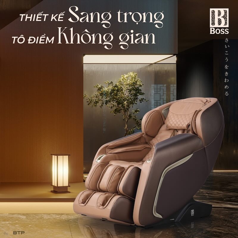 Ghế massage Boss MCB-301 được sản xuất trên dây chuyền hiện đại