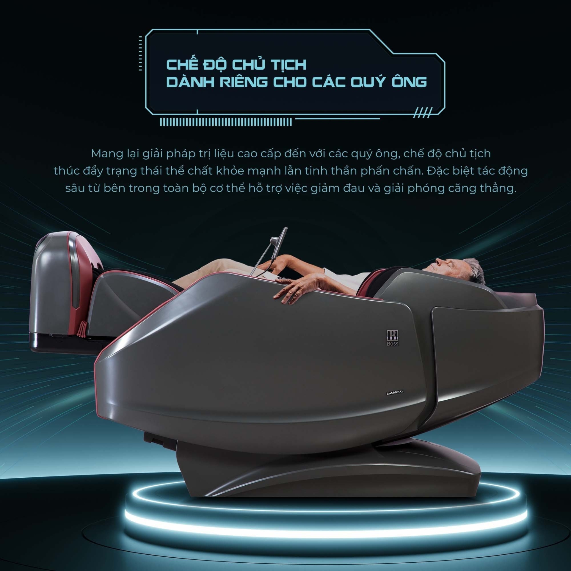 tính năng hiện đại trên ghế massage toàn thân tại cẩm phả