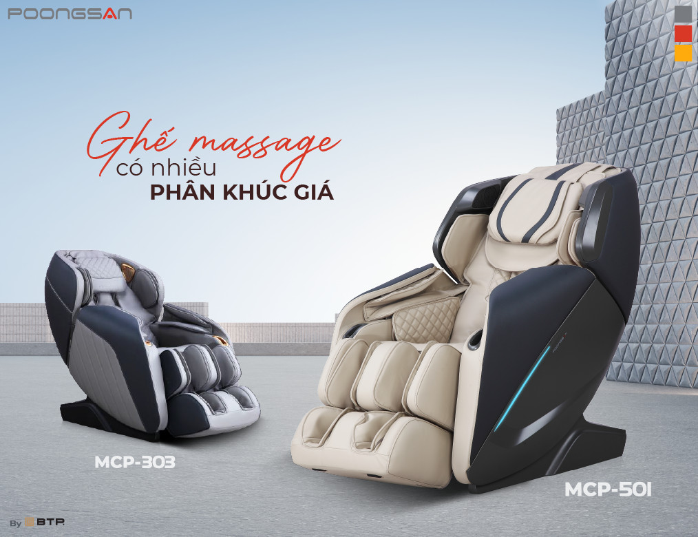 Đa dạng phân khúc ghế massage