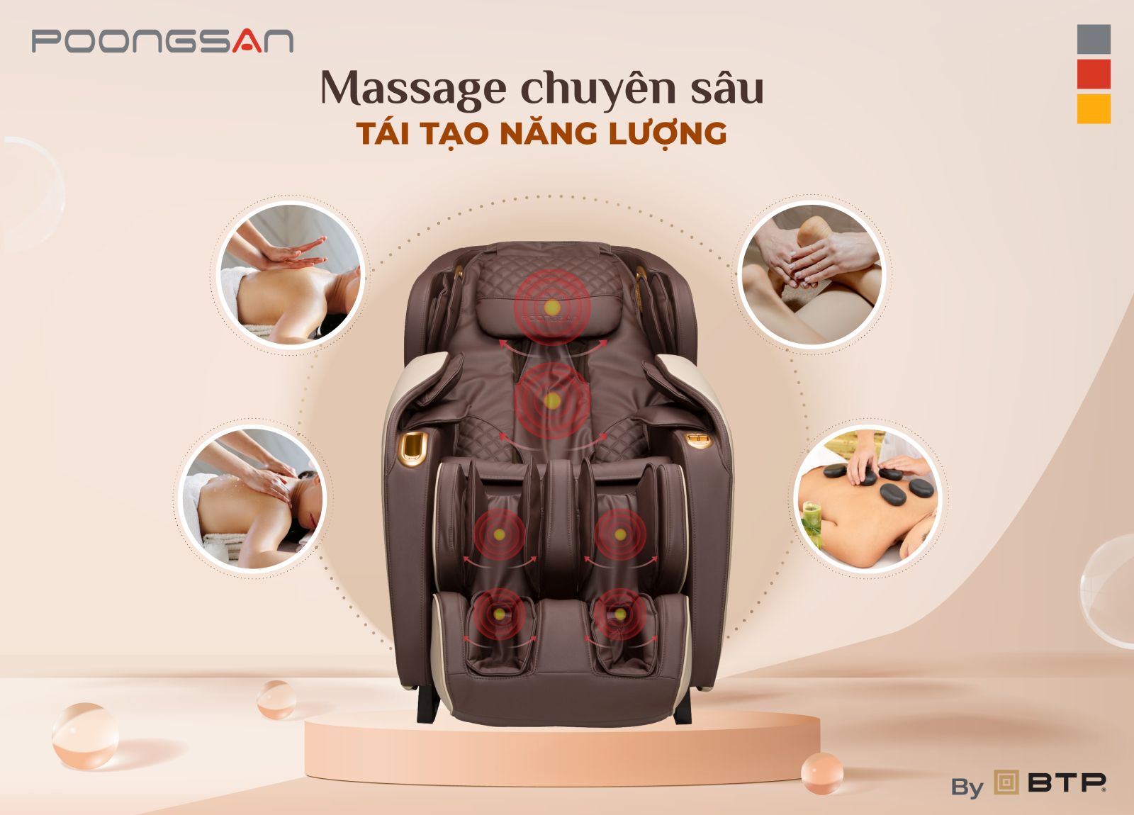 mẫu ghế massage nổi bật của poongsan